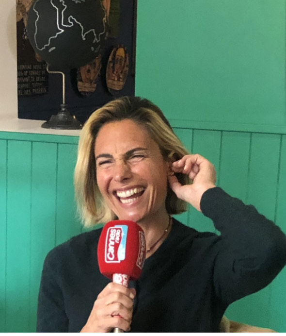 ALESSANDRA SUBLET INVITEE DE CANNES RADIO